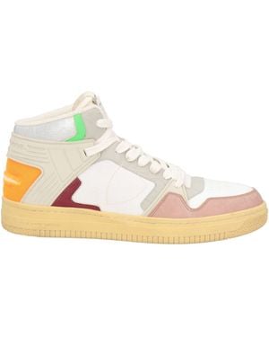 Philippe Model Trainers Leather, Textile Fibres - White