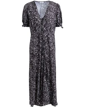 Replay Midi Dress Polyester - Black