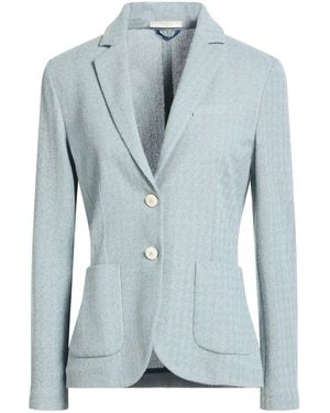 Circolo 1901 Slate Blazer Cotton, Linen, Polyamide - Blue