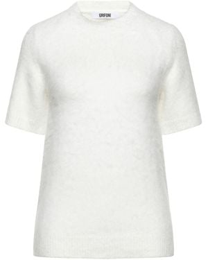 Grifoni Ivory Sweater Cotton, Polyamide, Elastane - White