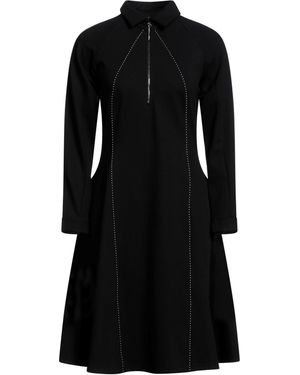 High Mini-Kleid - Schwarz