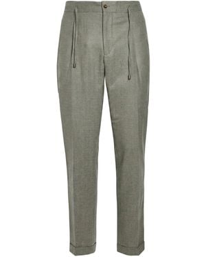 Luigi Borrelli Napoli Trousers Virgin Wool - Grey