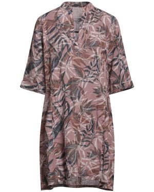 European Culture Mini Dress - Purple