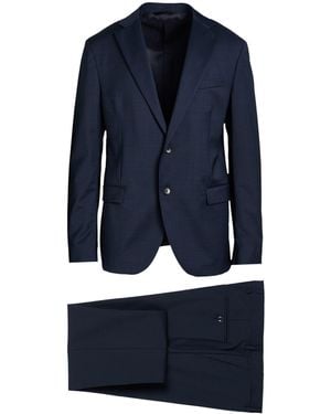 Paoloni Suit Virgin Wool - Blue