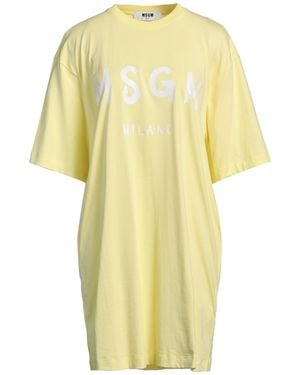 MSGM Mini Dress Cotton - Yellow