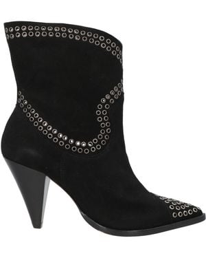 GOLD&ROUGE Ankle Boots - Black