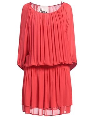 8pm Mini Dress Viscose - Red
