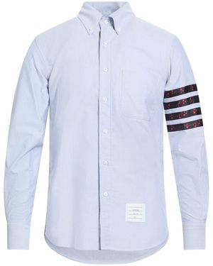 Thom Browne Shirt Cotton, Silk - Blue