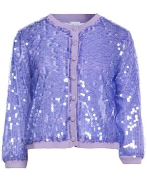 Z.O.E. ZONE OF EMBROIDERED Cardigan Viscose, Polyamide - Blue