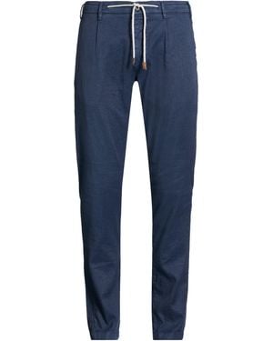 Eleventy Pants Linen, Cotton, Elastane - Blue