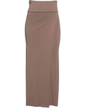 Isabel Benenato Maxi Skirt - Brown