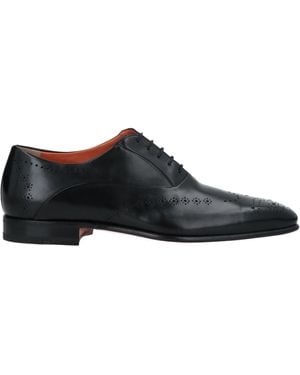 Santoni Schnürschuh - Schwarz