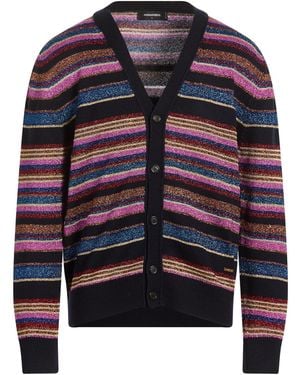 DSquared² Cardigan Virgin Wool, Metal Fibre, Polyamide, Viscose - Blue