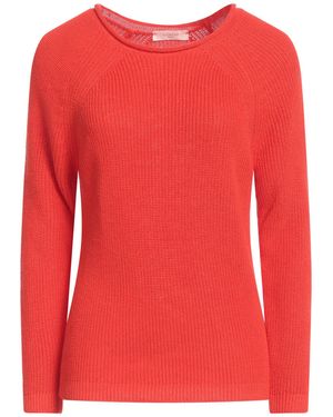 Zanone Sweater Linen, Cotton - Red
