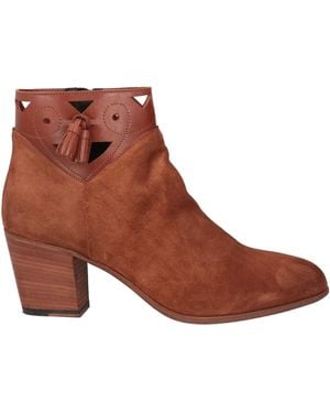 Pantanetti Tan Ankle Boots Leather - Brown