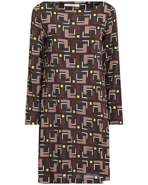 Maliparmi Mini Dress Viscose, Elastane - Brown