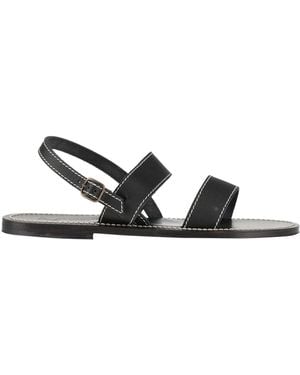 K. Jacques Sandals Leather - White