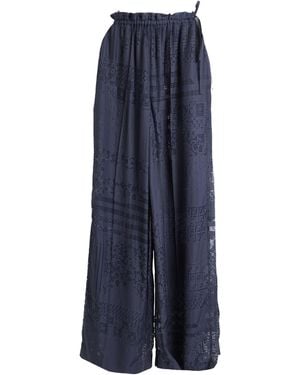 Fendi Pants Viscose, Silk - Blue