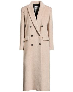 ANNIE PARIS Coat Alpaca Wool, Polyamide, Virgin Wool - Natural