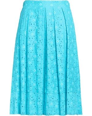 MILVA MI Midi Skirt Cotton - Blue