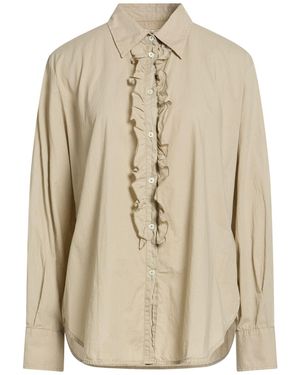 Massimo Alba Khaki Shirt Cotton - Natural