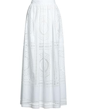 Alberta Ferretti Maxi Skirt - White