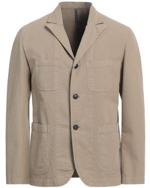 Montedoro Khaki Blazer Cotton, Elastane - Natural