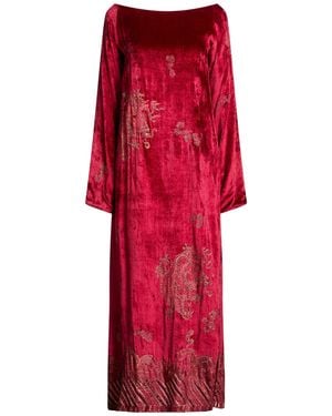 Etro Maxi Dress Viscose, Silk - Red