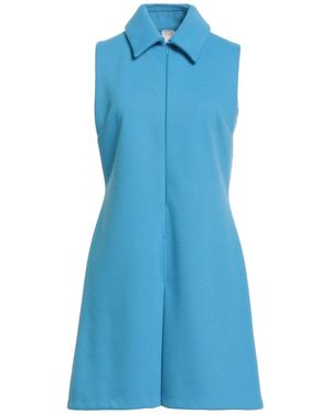 MILVA MI Azure Mini Dress Viscose, Acetate - Blue