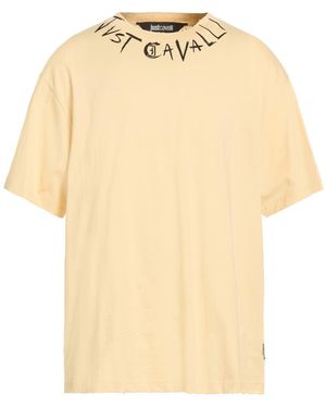 Just Cavalli Apricot T-Shirt Cotton - Natural