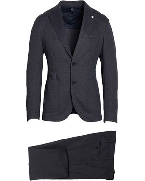 L.B.M. 1911 Suit Viscose, Polyamide, Polyester, Polyurethane - Blue