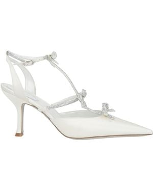 Rene Caovilla Pumps Textile Fibers - White