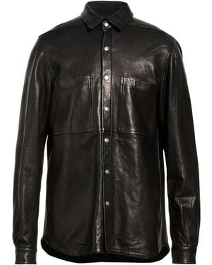 Rick Owens Jacket Lambskin - Black