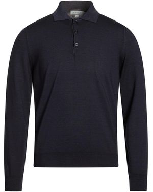 Canali Sweater Wool, Silk - Blue