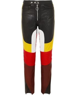 Marques'Almeida Pants Soft Leather - Red