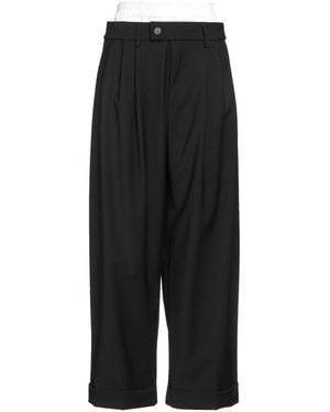 MEIMEIJ Pants Polyester, Wool, Elastane, Cotton, Acetate - Black