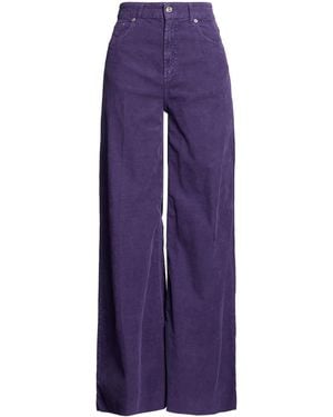 Department 5 Trousers Cotton, Elastane - Purple