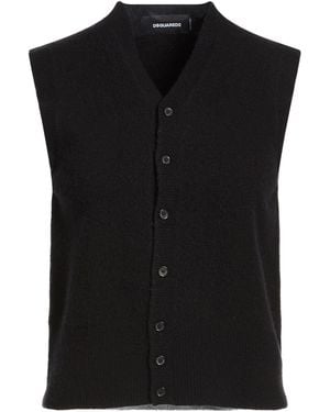 DSquared² Cardigan Mohair Wool, Polyamide, Wool, Cotton, Elastane - Black