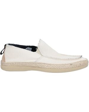 Docksteps Ivory Espadrilles Textile Fibers, Leather - White