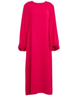 P.A.R.O.S.H. Fuchsia Midi Dress Polyester - Pink