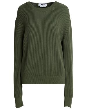MSGM Dark Sweater Cotton - Green