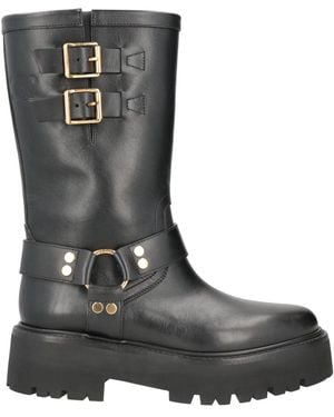 Celine Shearling Chelsea Boots 35 in Black | Lyst