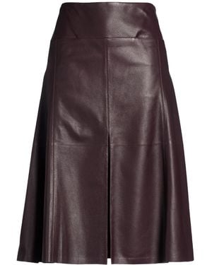 Alaïa Midi Skirt Lambskin - Brown