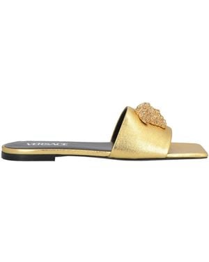 Versace Sandals Leather - Metallic