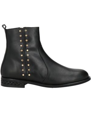 Castañer Botines De Caña Alta - Negro