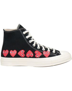 CONVERSE x COMME des GARÇONS PLAY Trainers Textile Fibres - Black