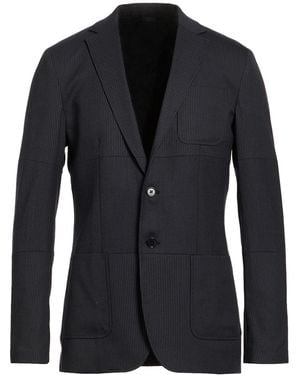 Bikkembergs Midnight Blazer Wool, Polyester, Elastane - Blue