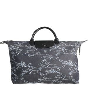 Longchamp Midnight Handbag Cowhide, Textile Fibers - Gray