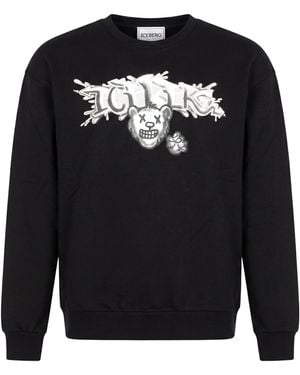 Iceberg Sweatshirt Cotton - Black