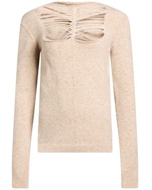 Rick Owens Jumper Alpaca Wool, Polyamide, Wool, Elastane - Natural